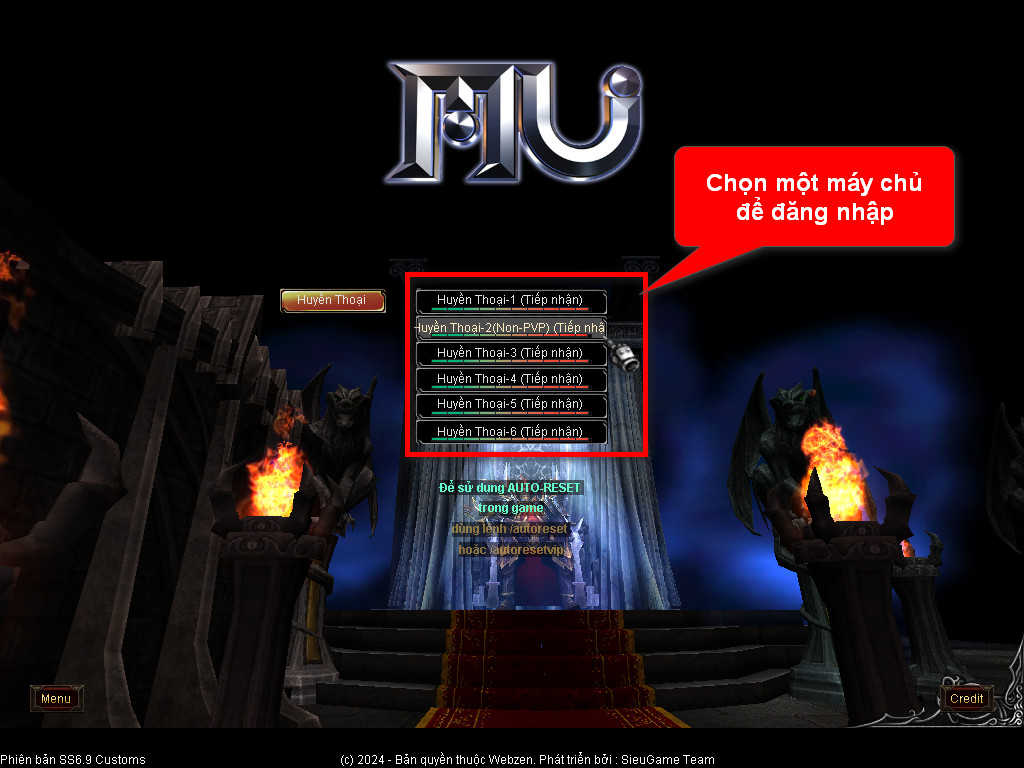 Chức năng chính của Game MU Hồng Long