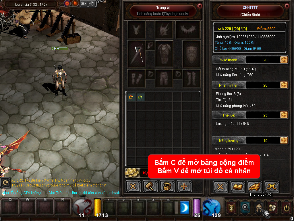 Chức năng chính của Game MU Hồng Long